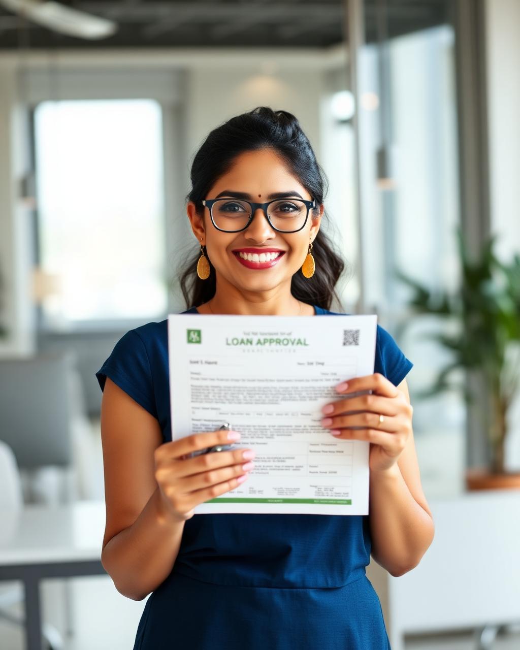 Loan advisor helping customers